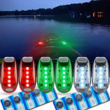 Amzonly 6pcs LED Boat Navigation Lights – Red, Green & White